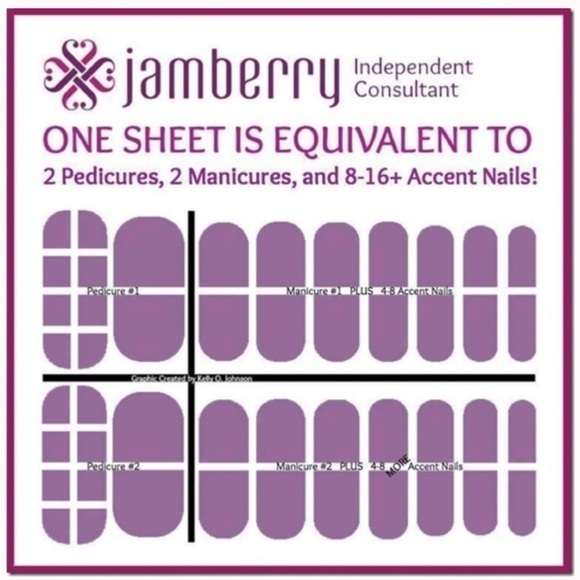 Jamberry Teal and White Sneaker Print Nail Wraps - Going the Distance - Picture 8 of 9